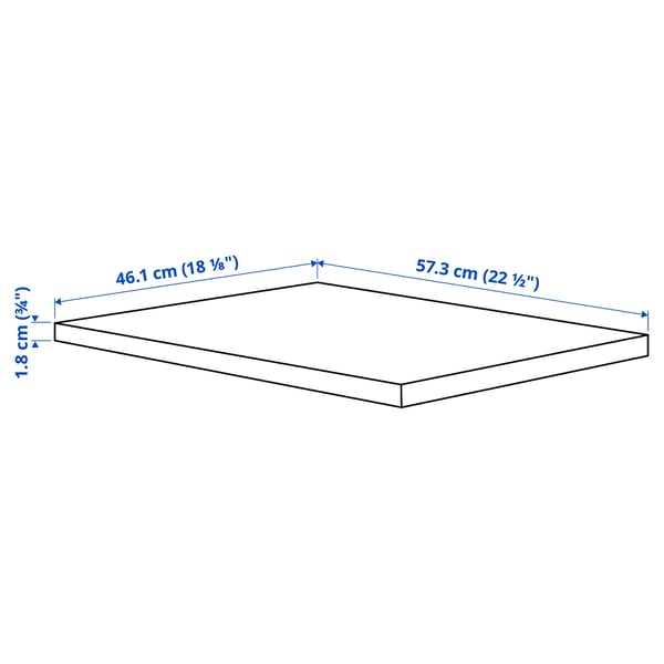 KOMPLEMENT Shelf, grey-beige, 50x58 cm