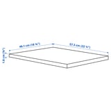 KOMPLEMENT Shelf, grey-beige, 50x58 cm