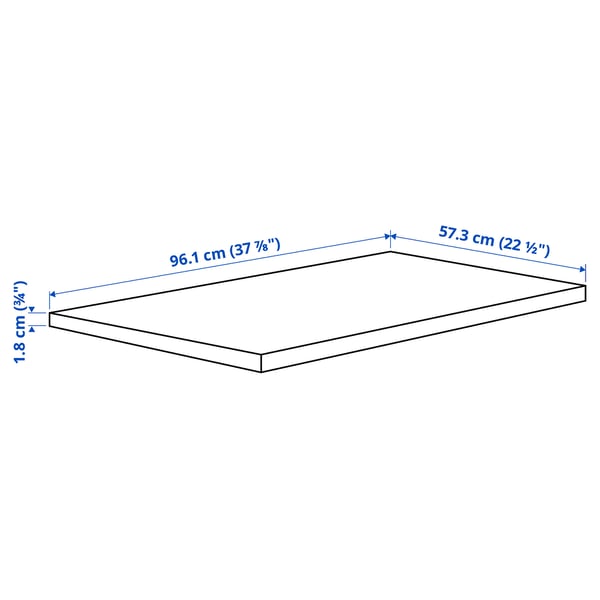 KOMPLEMENT Shelf, grey-beige, 100x58 cm