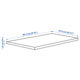KOMPLEMENT Shelf, grey-beige, 100x58 cm