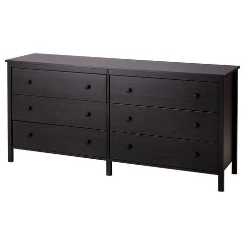 Koppang خزانة بـ 6 أدراج أسود بني 172x83 سم Ikea Koppang خزانة بـ 6 أدراج أسود بني 172x83 سم Ikea