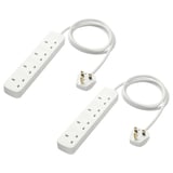 KOPPLA 4-way socket, earthed/white, 1.5 m