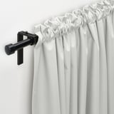KORGMOTT Block-out curtains, 1 pair, white/with heading tape, 145x300 cm