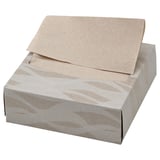 KRUSTISTEL Paper napkin, patterned white/light beige, 16x32 cm
