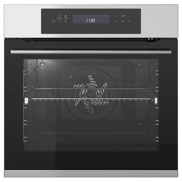 KULINARISK Forced air oven w pyrolytic funct, IKEA 700 stainless steel