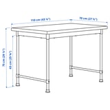 KULLABERG Desk, pine, 110x70 cm