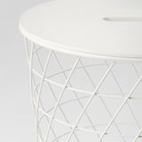 KVISTBRO Storage table, white, 44 cm
