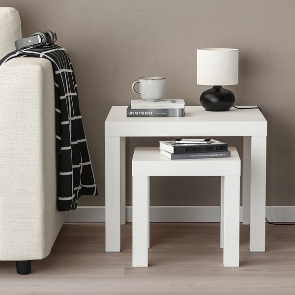 LACK Nest of tables, set of 2, white