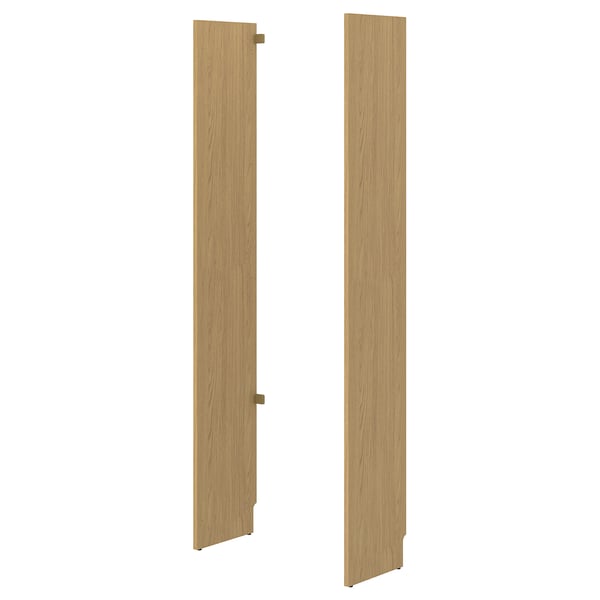 LÅDMAKARE Side panel, left + right/oak effect, 35x212 cm
