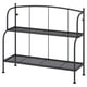 LÄCKÖ Shelving unit, grey outdoor/indoor, 92x76 cm