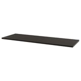 LAGKAPTEN / SPÄND Desk, black-brown/black, 200x60 cm