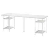 LAGKAPTEN / SPÄND Desk, white, 200x60 cm
