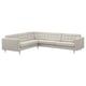 LANDSKRONA Corner sofa, 5-seat, Gunnared beige/metal