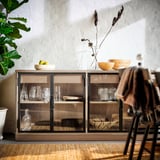 LANESUND Sideboard, grey-brown, 161x47x81 cm
