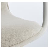 LÅNGFJÄLL Conference chair with armrests, Gunnared beige/white