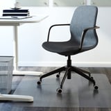 LÅNGFJÄLL Conference chair with armrests, Gunnared blue/black