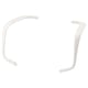 LÅNGFJÄLL Pair of armrests, white