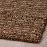 LANGSTED Rug, low pile, light brown, 133x195 cm