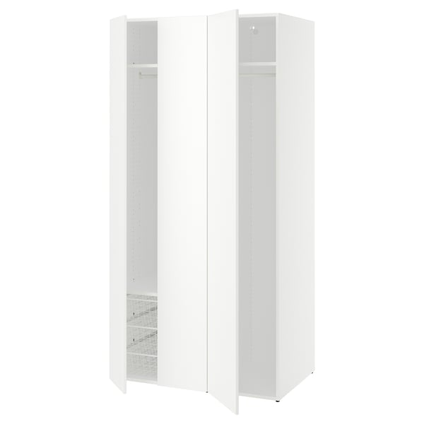 LASTARE Wardrobe combination, white, 100x62x201 cm