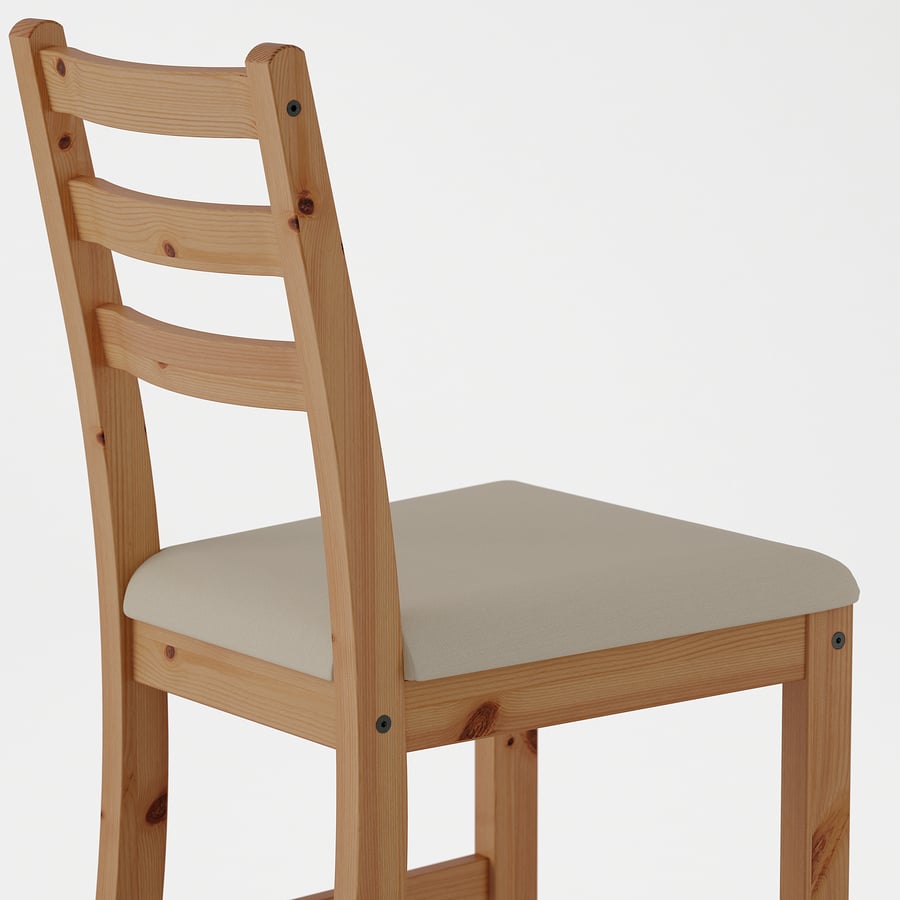 LERHAMN Chair, Light antique stain/Vittaryd beige IKEA