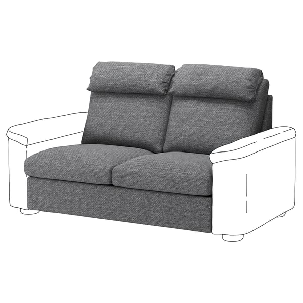 LIDHULT 2seat sofabed section Lejde grey/black IKEA