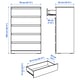 LILLBERGET chest of 5 drawers, white, 70x43x108 cm - IKEA