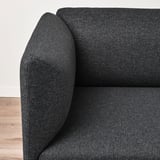 LILLEHEM 4-seat modular sofa with side table, Gunnared dark grey/wood