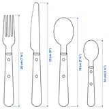 LIVNÄRA 24-piece cutlery set, black
