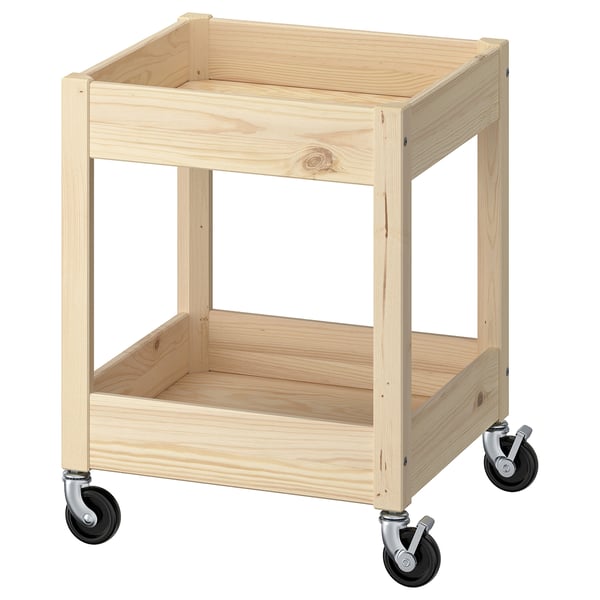 LOSHULT Trolley, pine, 38x38x49 cm