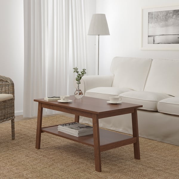 Lunnarp طاولة قهوة بني 90x55 سم Ikea