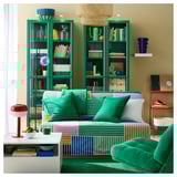 LYCKSELE HÅVET 2-seat sofa-bed, Grindtorp multicolour