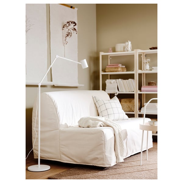 LYCKSELE HÅVET 2-seat sofa-bed, Ransta natural