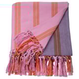 MÄVINN Throw, pink/orange stripe, 110x170 cm