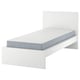 MALM Bed frame with mattress, white/Vesteröy extra firm, 90x200 cm
