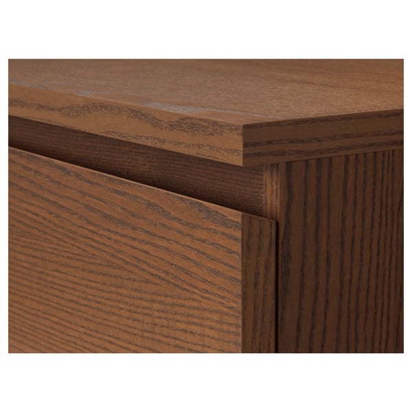 Malm Chest Of 4 Drawers Brown Stained Ash Veneer Ikea