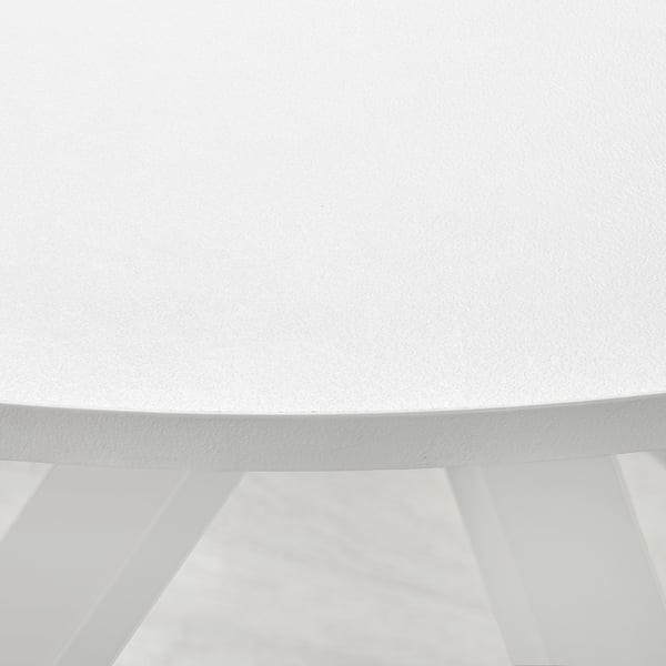 MARIEDAMM Table, white/stone effect white, 105 cm
