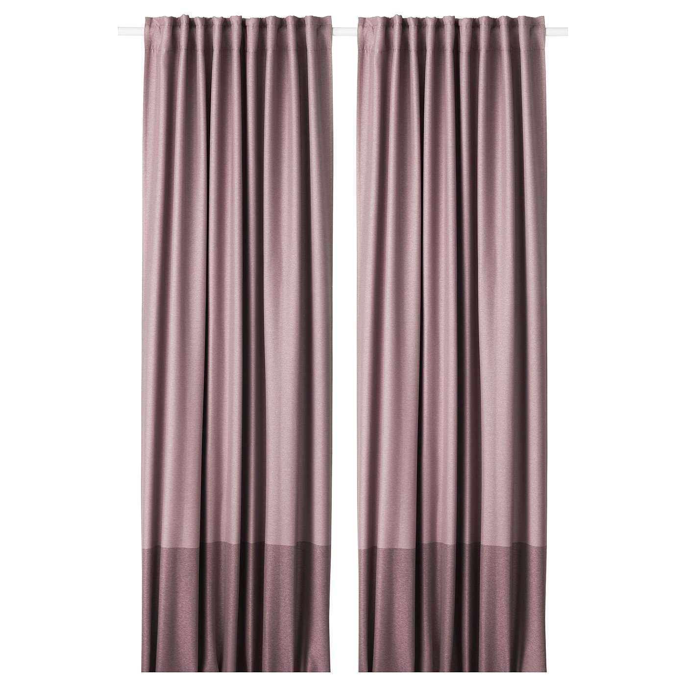 Marjun Room Darkening Curtains 1 Pair Lilac Ikea