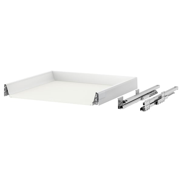 MAXIMERA Drawer, low, white, 60x60 cm