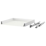 MAXIMERA Drawer, low, white, 60x60 cm