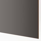 MEHAMN 4 panels for sliding door frame, dark grey/grey-beige, 100x201 cm