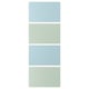 Option: MEHAMN 4 panels for sliding door frame, light blue/light green, 75x201 cm