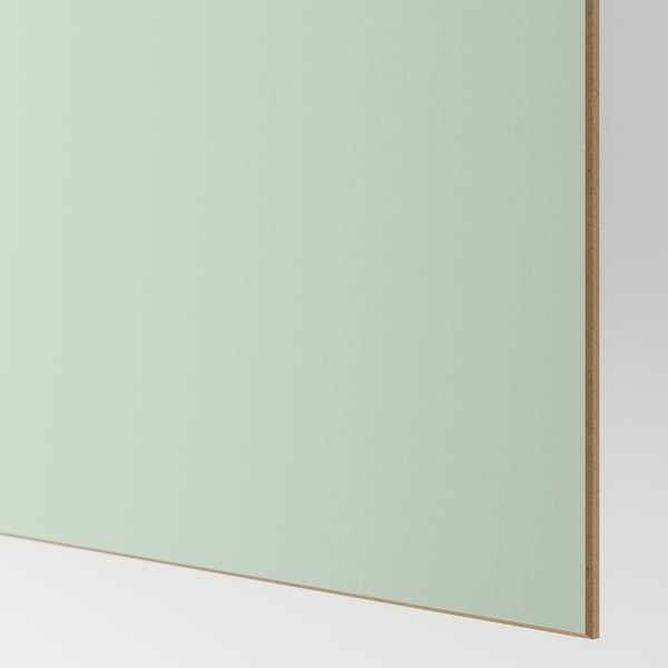 MEHAMN 4 panels for sliding door frame, light blue/light green, 75x201 cm