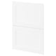 METOD white kitchen cabinet, sleek design, rectangular shape, modern style, fiberboard and plastic construction.