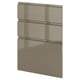 METOD 3 fronts for dishwasher, Voxtorp high-gloss dark grey-brown, 60 cm