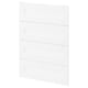 Depicts a METOD kitchen cabinet with white foil fronts, featuring a subtle grain texture and classic design.