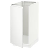 METOD Base cab f sink/waste sorting, white/Voxtorp matt white, 40x60 cm