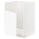 White METOD kitchen unit, classic design, sturdy wood frame.