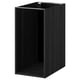 Option: METOD Base cabinet frame, wood effect black, 40x60x80 cm