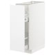 METOD Base cabinet/pull-out int fittings, white Ringhult/high-gloss white, 30x60 cm
