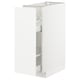 METOD Base cabinet/pull-out int fittings, white/Veddinge white, 30x60 cm